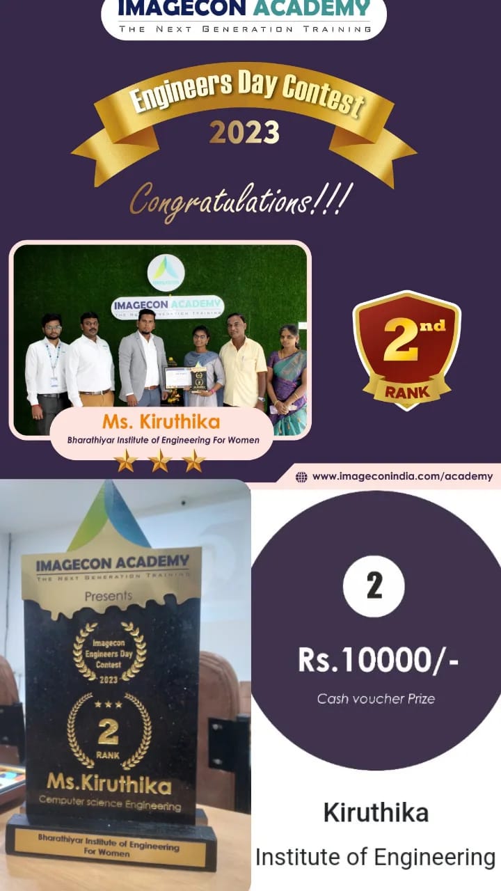 Read more about the article Imagecon Academy-Engineers Day Contest-2023- 2nd Rank